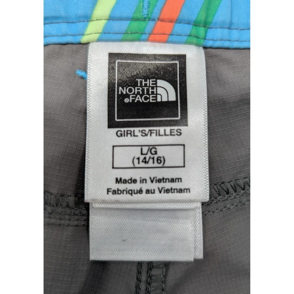 North Face Girls Convertible Pants Gray Size Large 14/16 Outdoor Zip Off‎ Gray - Picture 5 of 9